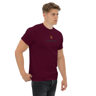 21 MILLION BTC CLUB T - SHIRT in Kastanienbraun S ( von BITVESTIS)