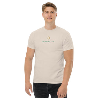21 MILLION BTC CLUB T - SHIRT in Natürlich S ( von BITVESTIS)