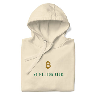 21 MILLION CLUB BITCOIN HOODIE in Bone S ( von BITVESTIS)
