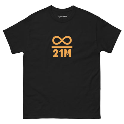 21M Bitcoin T-Shirt aus 100 % Baumwolle – Streetwear mit Stil und Komfort.