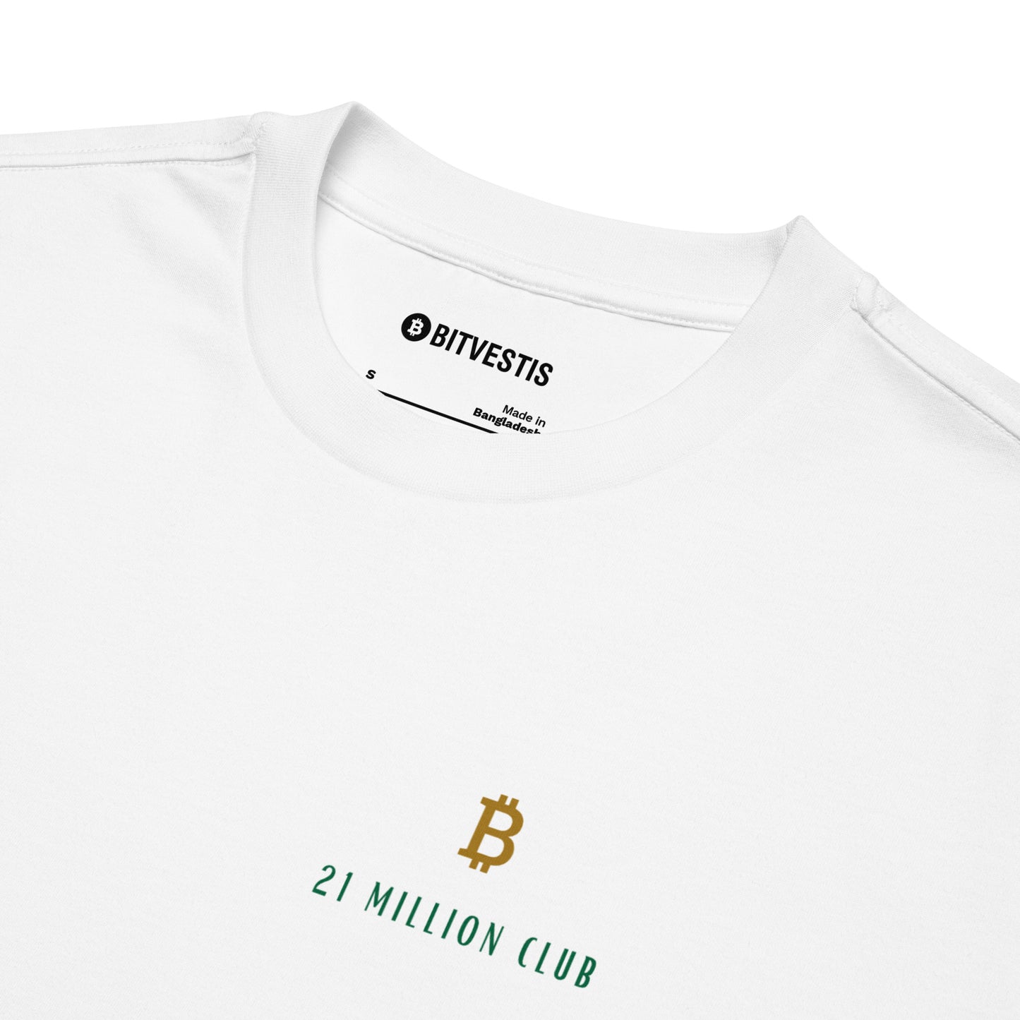 21 MILLION BTC CLUB OVERSIZED T-SHIRT BITVESTIS BITVESTIS Weiß