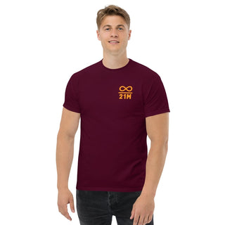 21M Bitcoin T-Shirt in Kastanienbraun von BITVESTIS