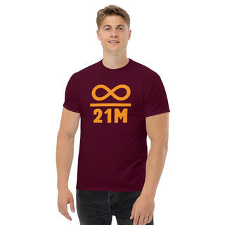 21M BITCOIN T - SHIRT in Kastanienbraun S ( von BITVESTIS)