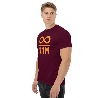21M BITCOIN T - SHIRT in Kastanienbraun S ( von BITVESTIS)