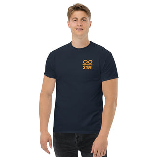 21M Bitcoin T-Shirt in Navy von BITVESTIS