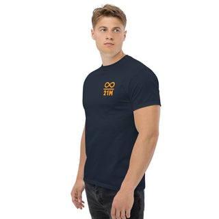 21M Bitcoin T-Shirt in Navy von BITVESTIS