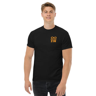 21M Bitcoin T-Shirt in Schwarz von BITVESTIS