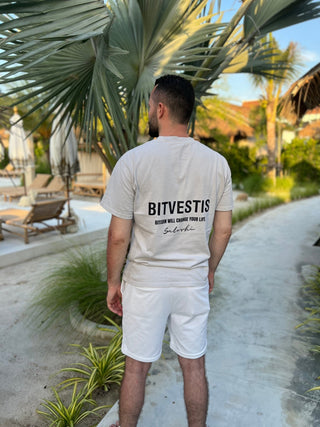 BTC CHANGE LIFE OVERSIZED in Faded Bone S ( von BITVESTIS)