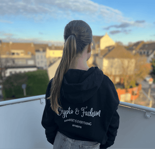 CRYPTO & FASHION HOODIE in Kastanienbraun S ( von BITVESTIS)