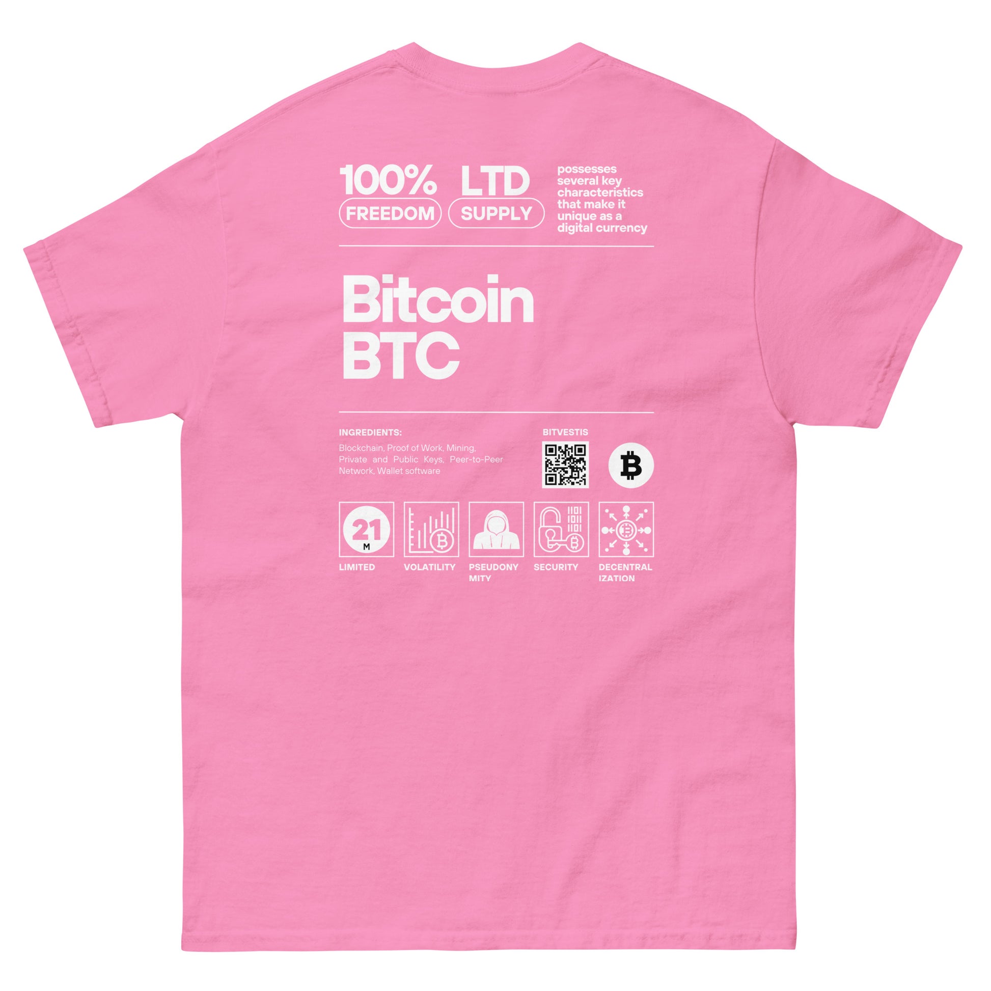BITCOIN LABEL T-SHIRT BITVESTIS Azalee S