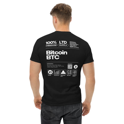 BITCOIN LABEL T-SHIRT BITVESTIS Schwarz XL