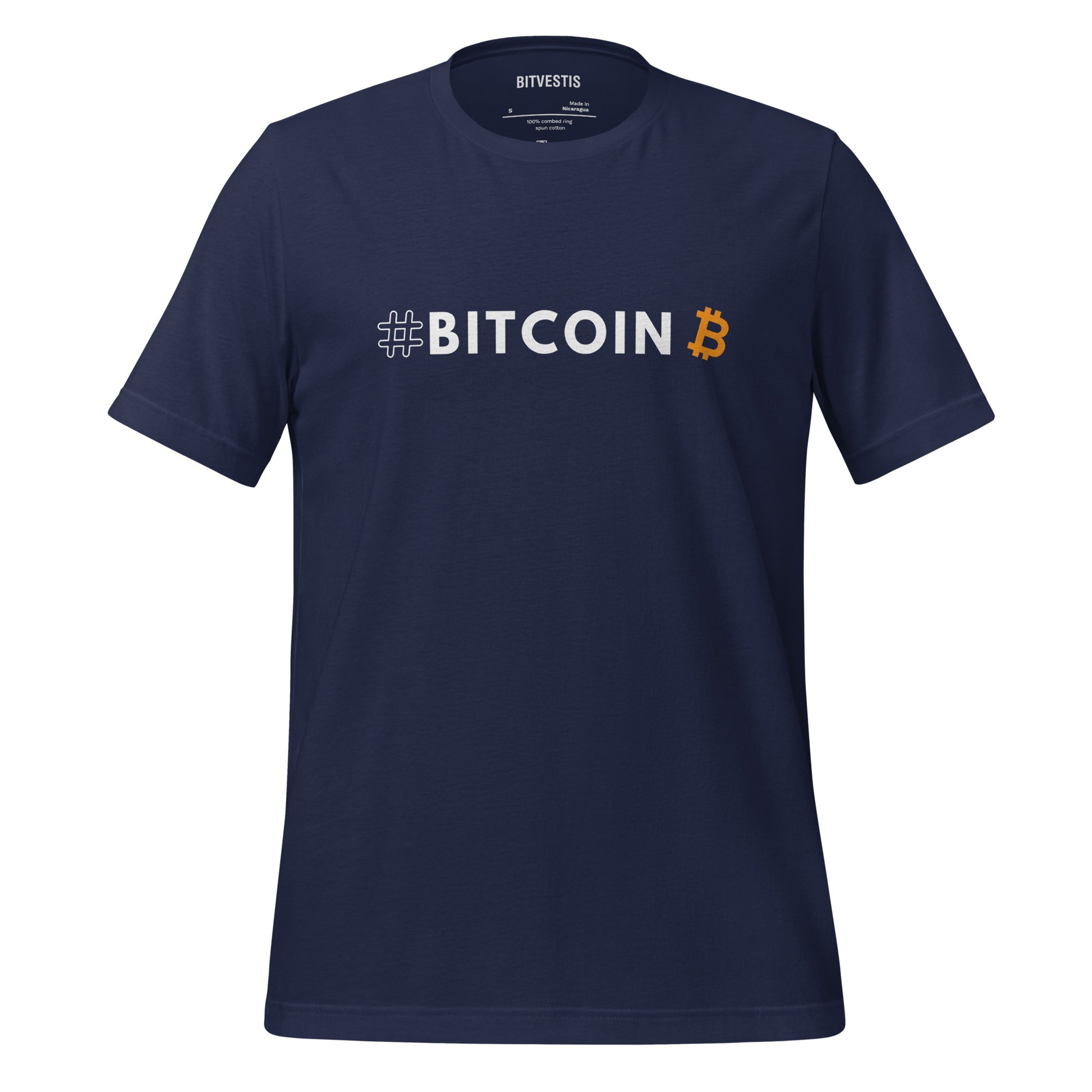 #BITCOIN T-SHIRT BITVESTIS BITVESTIS Navy S