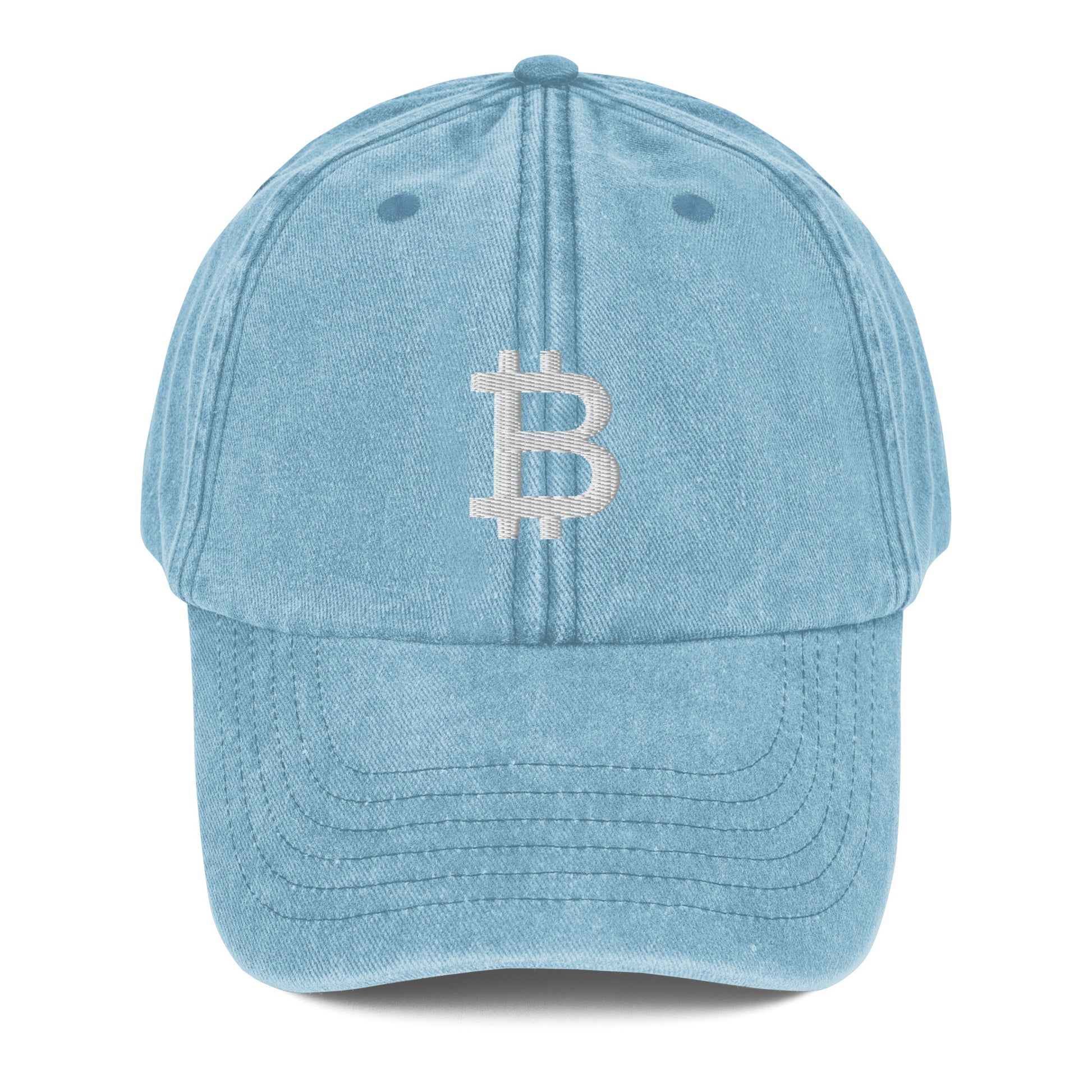 BITCOIN VINTAGE CAP BITVESTIS Vintage Light Denim #CAP #CAPS bitcoin