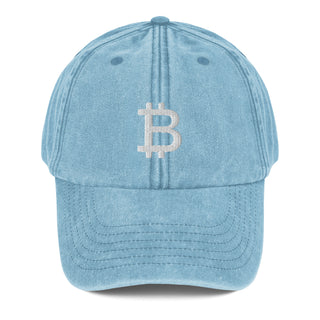 BITCOIN VINTAGE CAP BITVESTIS Vintage Light Denim #CAP #CAPS bitcoin