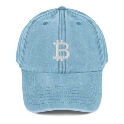 BITCOIN VINTAGE CAP BITVESTIS Vintage Light Denim #CAP #CAPS bitcoin