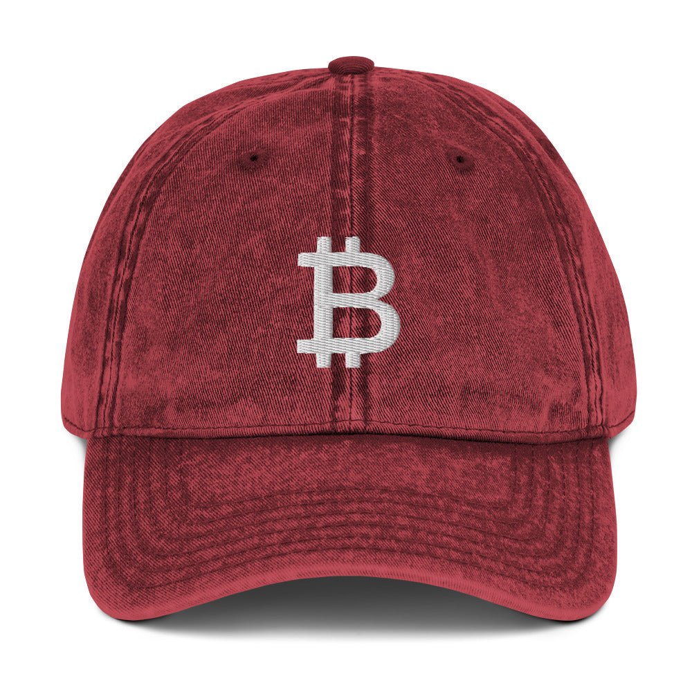 BITCOIN VINTAGE CAP BITVESTIS Vintage Rot #CAP #CAPS bitcoin