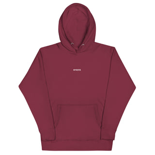 Bitcoin Hoodie – Frontansicht in Burgunderrot Stylischer Bitcoin Hoodie in Burgunderrot, ideal für den Bitcoin-Lifestyle.