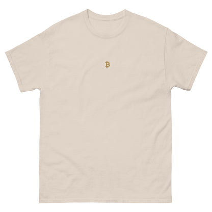 Product mockup Bitcoin Stick logo in Beige in hoher Qualität.