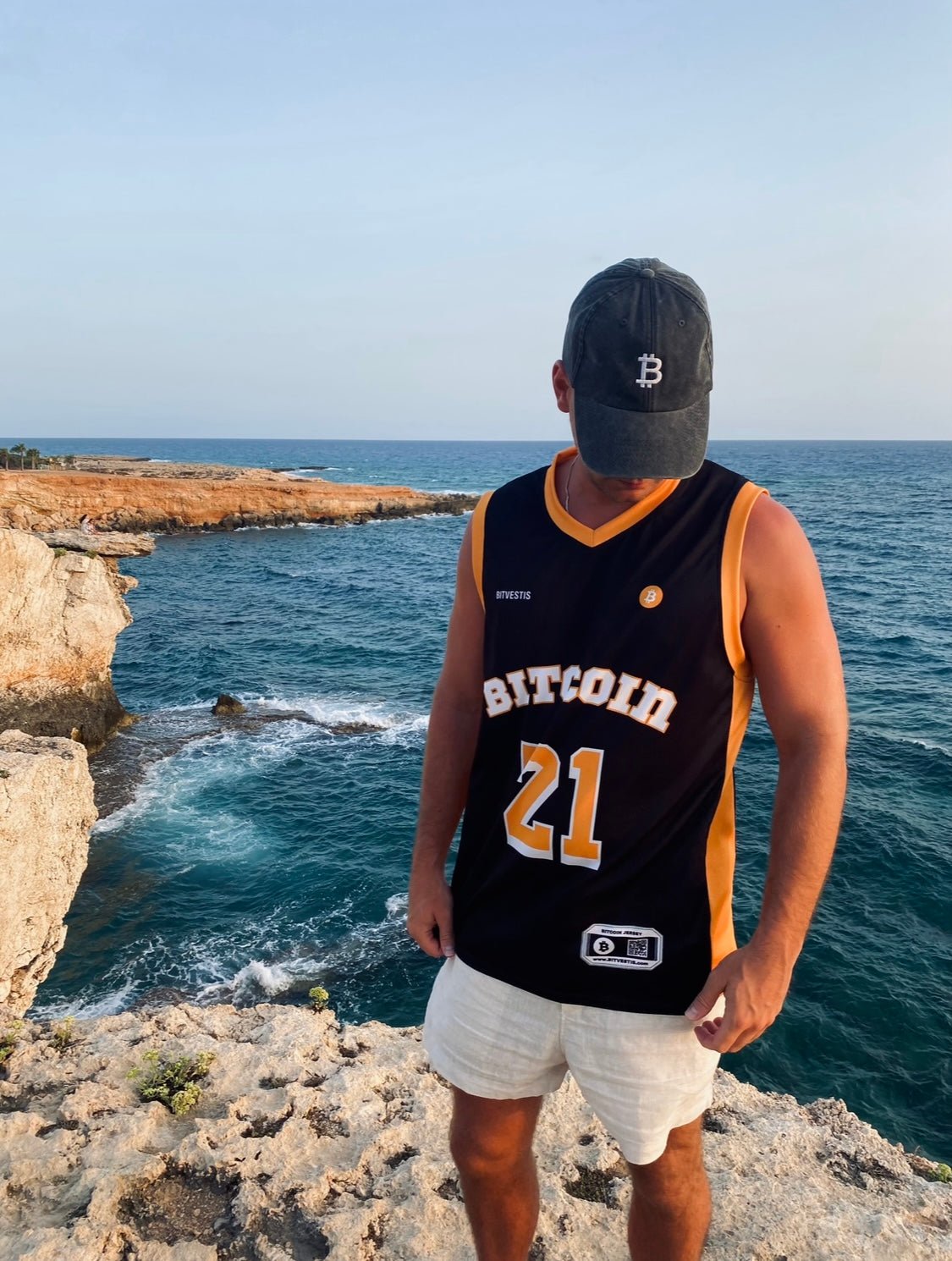 Bitcoin Trikot aus recyceltem Polyester – Umweltfreundlich und stylisch für Krypto-Enthusiasten