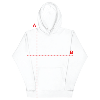 Größentabelle für BITVESTIS Hoodies – Länge und Brut in cm