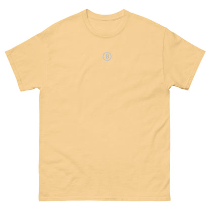 Gelbes Bitcoin T-Shirt – Unisex mit Bruststick Butter Yellow