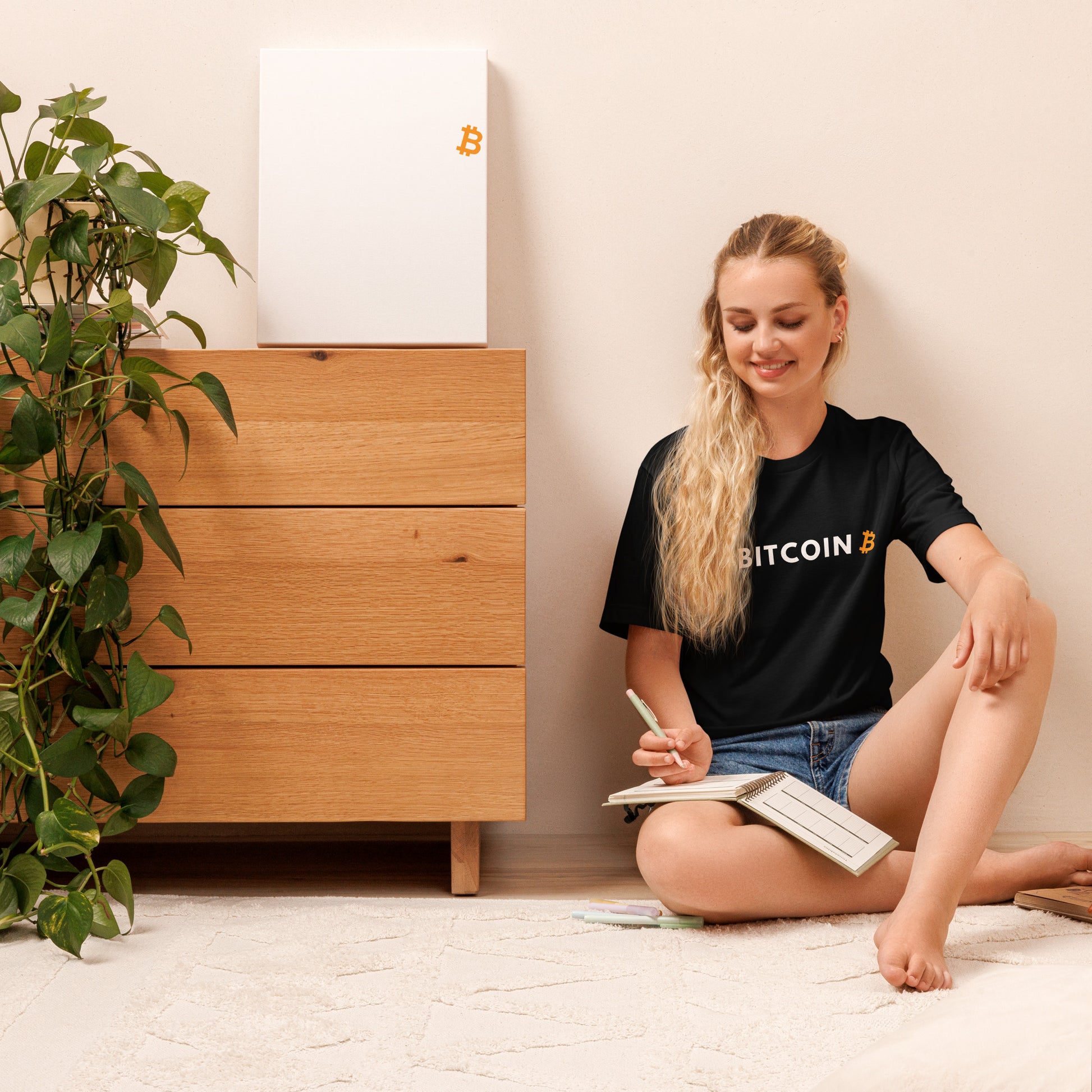 Komfortables #BITCOIN T-Shirt für den urbanen Look – stylisch und bequem.