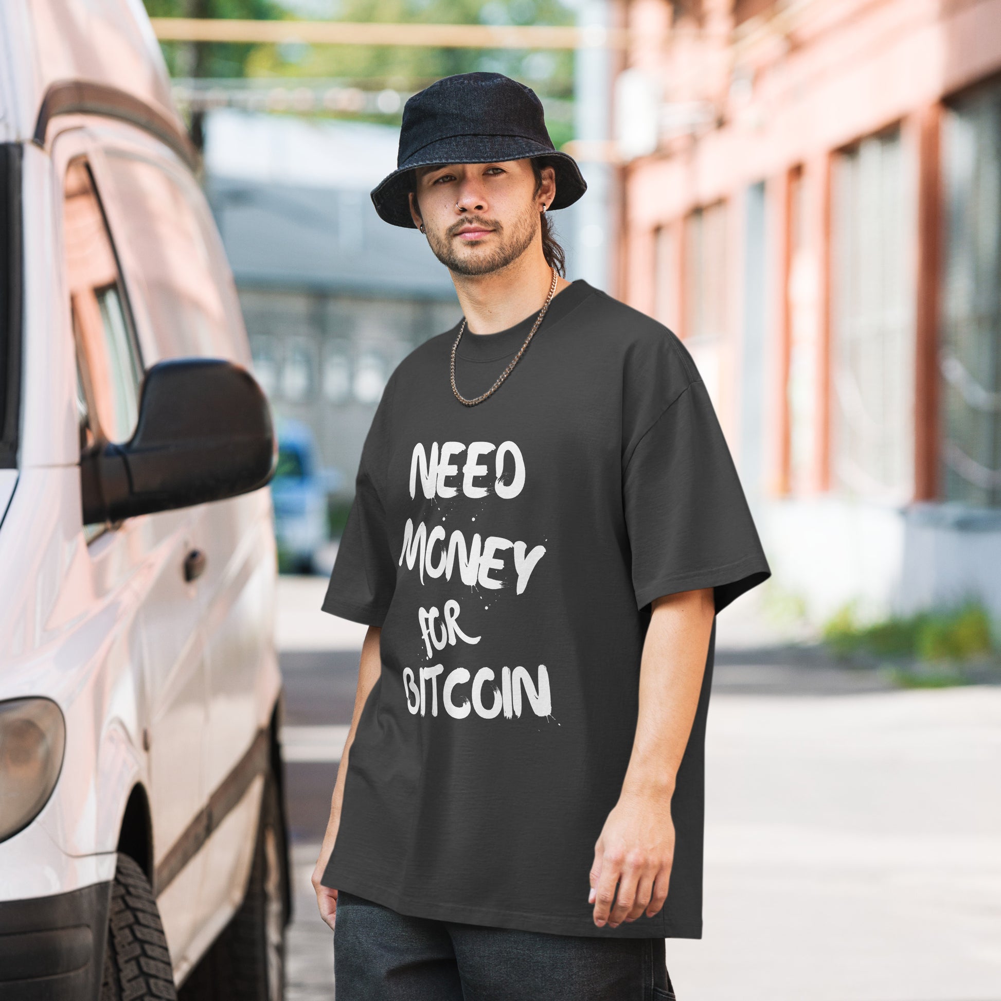 NEED MONEY FOR BITCOIN OVERSIZED T-SHIRT BITVESTIS BITVESTIS S