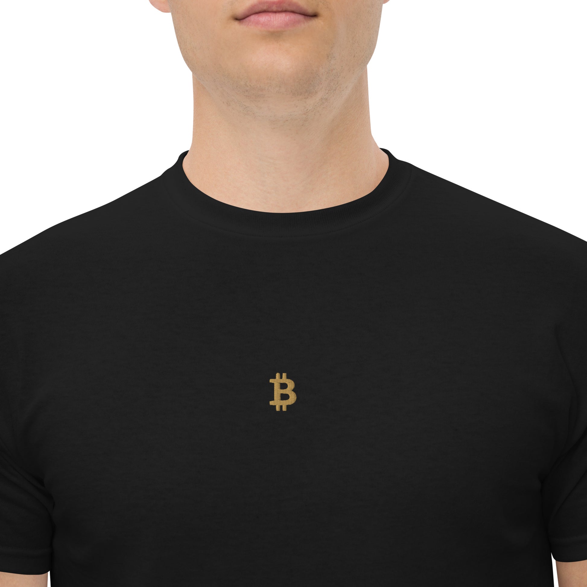 PREMIUM ₿ GOLD STICK T-SHIRT BITVESTIS BITVESTIS Schwarz
