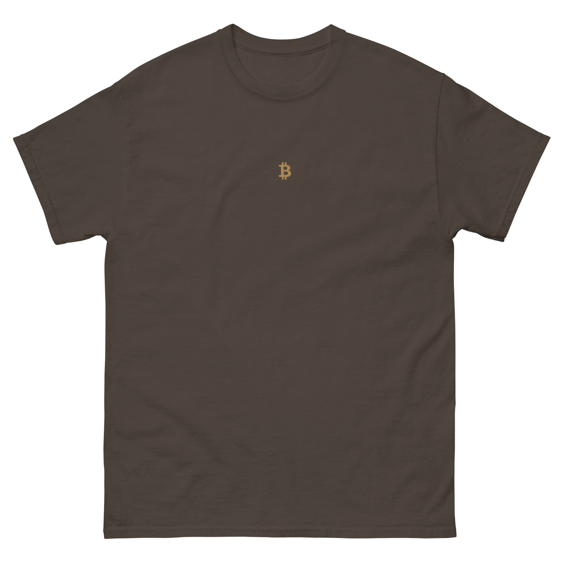PREMIUM ₿ GOLD STICK T-SHIRT BITVESTIS BITVESTIS Dunkle Schokolade