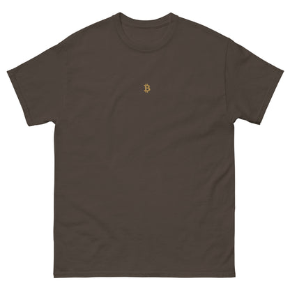 PREMIUM ₿ GOLD STICK T-SHIRT BITVESTIS BITVESTIS Dunkle Schokolade