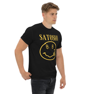 SATOSHI T-SHIRT BITVESTIS BITVESTIS Black Satoshi Nakamoto Style in Schwarz
