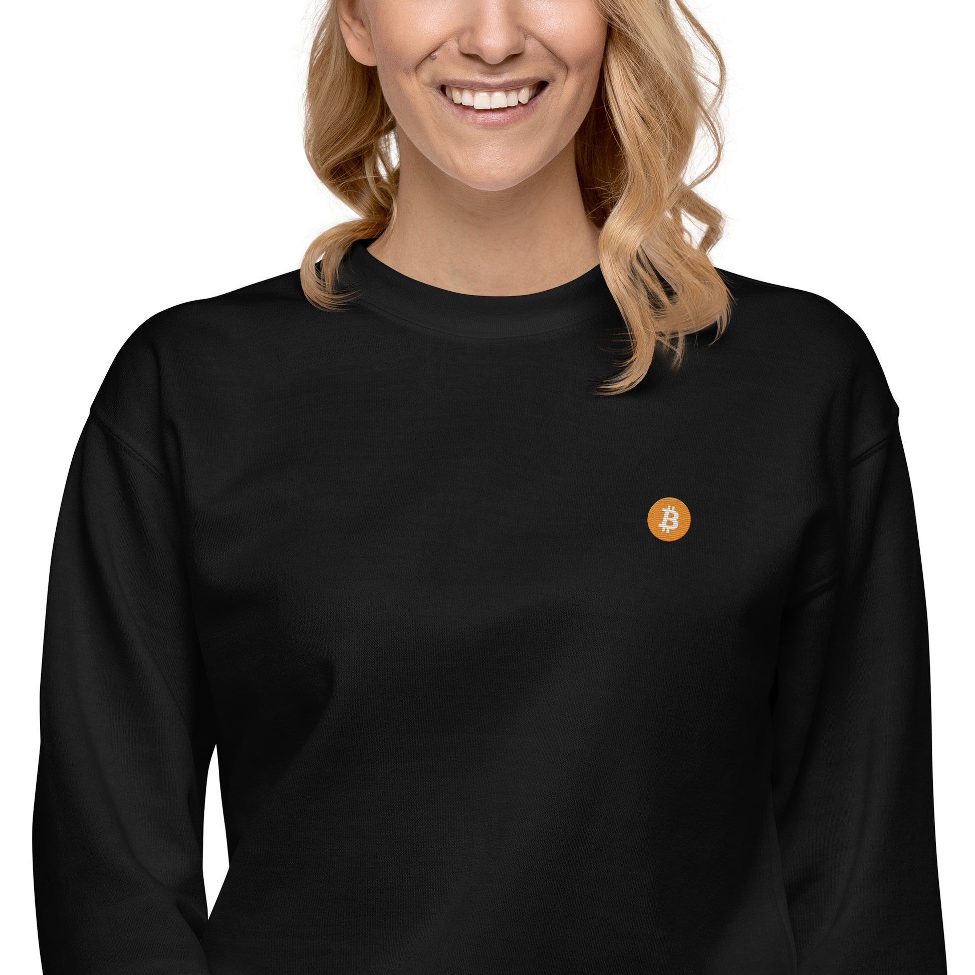 Stylischer und gemütlicher Bitcoin Pullover für Fans der Krypto-Welt.