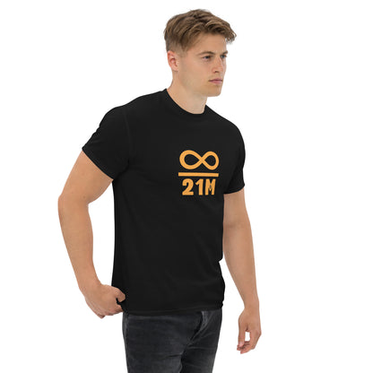 Stylisches 21M Bitcoin-Shirt, perfekt für Alltag, Freizeit und Krypto-Fans.
