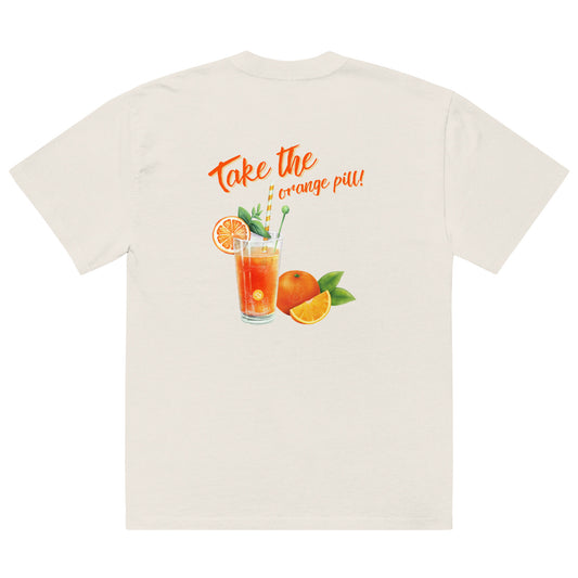 Trendiges ORANGE PILL T-Shirt für Bitcoin-Enthusiasten, die ihre Leidenschaft zeigen