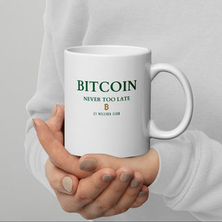 BITCOIN 21 MILLION CLUB TASSE in weiss ( von BITVESTIS)