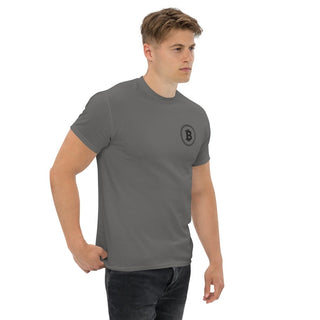 BITCOIN CLASSIC T - SHIRT in Holzkohle S ( von BITVESTIS)