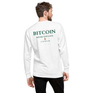 BITCOIN CLUB PULLOVER in Weiß S ( von BITVESTIS)