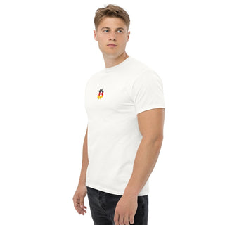 Bitcoin Deutschland T-Shirt in Weiß Frontansicht von BITVESTIS