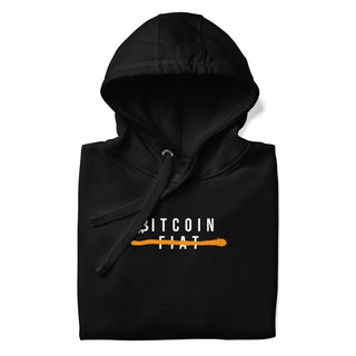 BITCOIN FIAT HOODIE in Schwarz S ( von BITVESTIS)