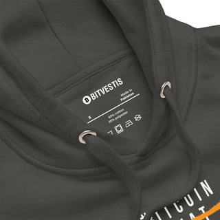 BITCOIN FIAT HOODIE in Vintage Schwarz S ( von BITVESTIS)