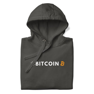 BITCOIN HOODIE in Vintage Schwarz S ( von BITVESTIS)
