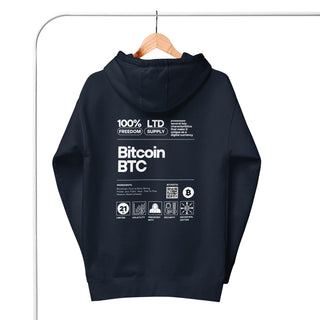 BITCOIN LABEL HOODIE in Kastanienbraun S ( von BITVESTIS)