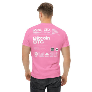 BITCOIN LABEL T - SHIRT in Azalee S ( von BITVESTIS)