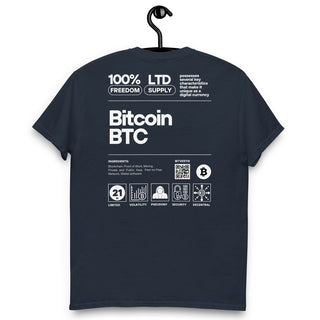 BITCOIN LABEL T - SHIRT in Kastanienbraun S ( von BITVESTIS)