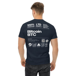 BITCOIN LABEL T - SHIRT in Navy S ( von BITVESTIS)