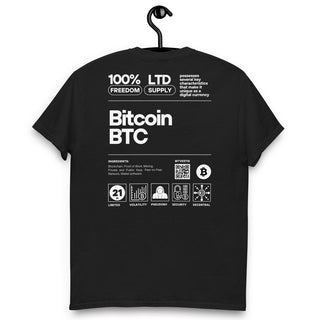 BITCOIN LABEL T - SHIRT in Schwarz S ( von BITVESTIS)