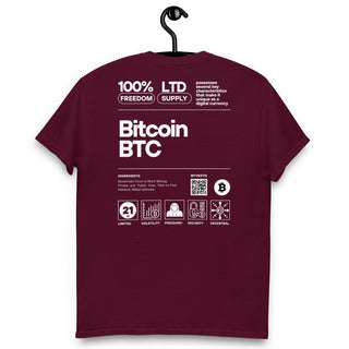 BITCOIN LABEL T - SHIRT in Schwarz S ( von BITVESTIS)