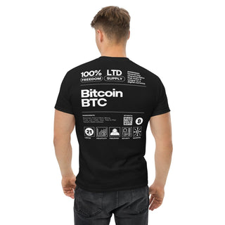 BITCOIN LABEL T - SHIRT in Schwarz S ( von BITVESTIS)