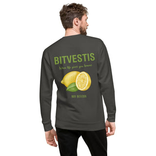 BITCOIN LEMON HOODIE in Navy Blazer S ( von BITVESTIS)