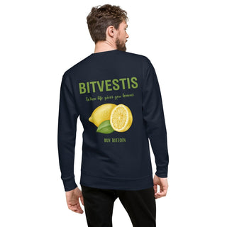 BITCOIN LEMON HOODIE in Schwarz S ( von BITVESTIS)
